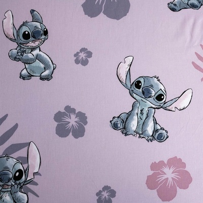 Jerry Fabrics Prostěradlo Lilo and Stitch Pink 90x200x25