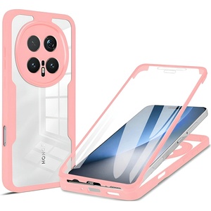 Techsuit Калъф за Honor Magic8 Pro - ColorVerse 360 Series + протектор - Techsuit - Розов
