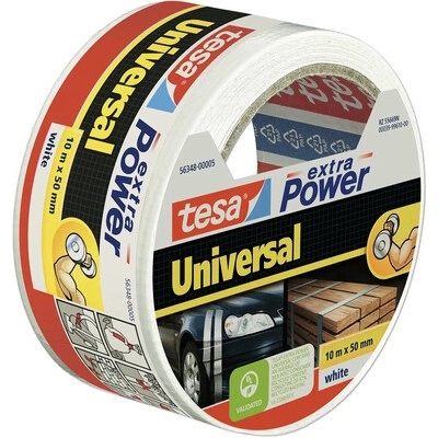 Tesa Extra Power Universal Opravná páska textilná silne lepivá 10 m x 50 mm biela