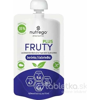 nutrego FRUTY PLUS borůvka 4 x 175 ml