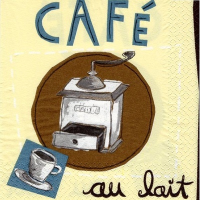 Ubrousek 33x33 cm Mlýnek na kávu – Zboží Dáma