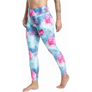 Meatfly дамски термични лосинки Jenna Pink Flowers Meatfly | Rozov | ЖЕНИ | XS