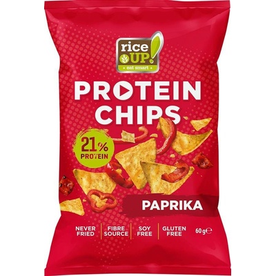 Rice Up Bezlepkový proteinový chips s paprikovou příchutí 60 g