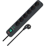 brennenstuhl Разклонител Brennenstuhl - Eco-Line Power Strip, 6 гнезда, 1.5 m, черен (1159700015)