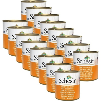 Schesir Dog Adult tuňák s mrkví 16 x 285 g