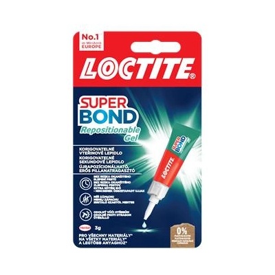 HENKEL Гел за лепене на възглавници, 3 g, HENKEL "Loctite Super Bond Repositionable Gel" 2943110 (2943110)