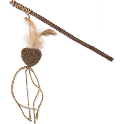 Magic Cat Natural Fun cumlík srdca s pierkami a povrázkami 25 cm