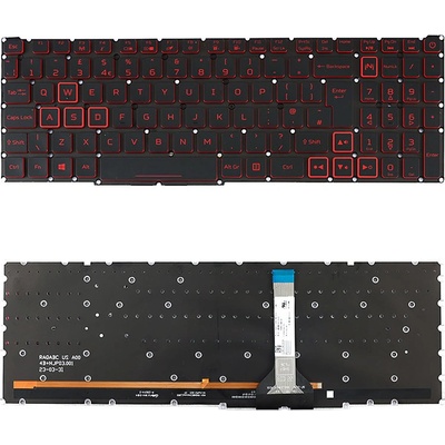 Klávesnice Acer Nitro AN515-56 AN515-57 AN517-55 - Červená – Zboží Živě
