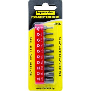 Topmaster Professional Накрайници пентаграм к-т 1/4"10бр размери TS8-50 Topmaster Professional (330169)