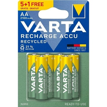 VARTA Recycled AA 2100 mAh 6ks 56816101476