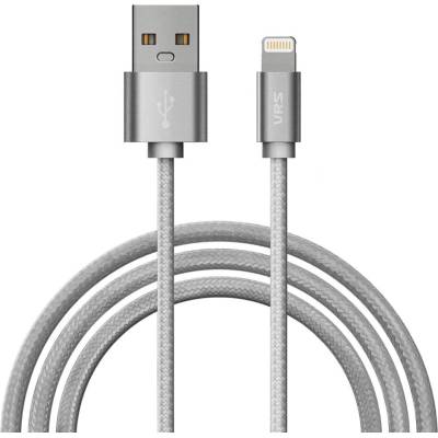 Verus Sync and Charge Lightning - плетен Lightning кабел за iPhone, iPad, iPod (сив)