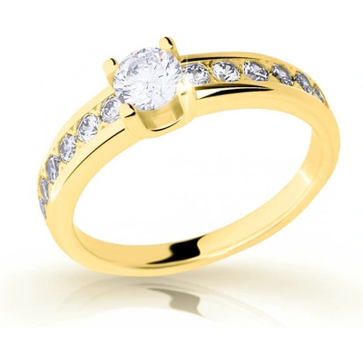 Cutie Jewellery prsteň zo žltého zlata so zirkónmi Z6885 2146 10 X 1