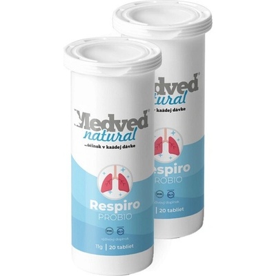 Medveď natural Respiro PROBIO 2x 20 tabliet