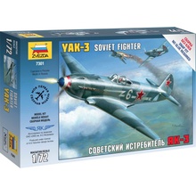 Zvezda YAK 3 Soviet Fighter Snap Kit 7301 1:72