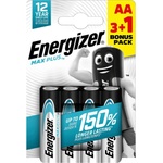 Energizer Батерии алкални Energizer Max Plus, AA, LR6, 1.5V, 4бр. в опаковка (E303322400)