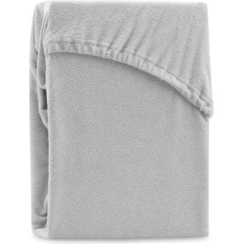 Restilo Светлосив еластичен чаршаф от тери 140x200 cm Ruby - Restilo (120014670)