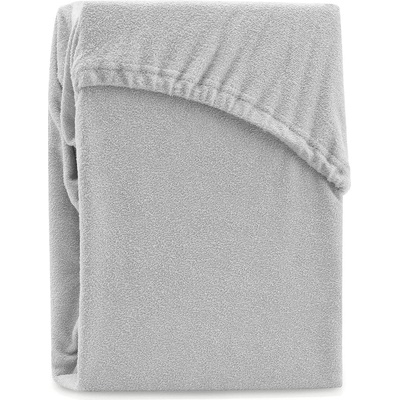 Restilo Светлосив еластичен чаршаф от тери 140x200 cm Ruby - Restilo (120014670)