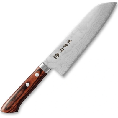 Kanetsune Seki - Kitasho Japonský nůž Santoku 165 mm Kanetsune Forged VG-1 Damascus blade