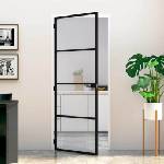 vidaXL Врата за дом 83 x 201, 5 x 3, 5 см Алуминий и закалено стъкло (42025244)