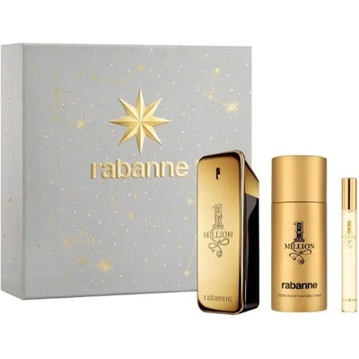 Paco Rabanne 1 Million Комплект (EDT 100ml + EDT 10ml + Deo Spray 150ml) за Мъже