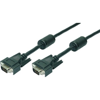 LogiLink Кабел LogiLink VGA, HD15/M HD15/M, 1080p, 2x феритен, черен, 1, 8 м