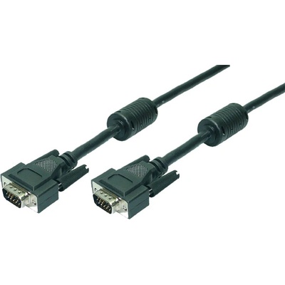 LogiLink Кабел LogiLink VGA, HD15/M HD15/M, 1080p, 2x феритен, черен, 1, 8 м