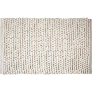 Bianca Бял килим за баня 50x80 cm Aspen Bobble - Bianca (BR/58977/R/BMAT/WH)