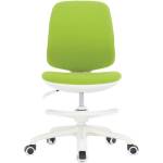 RFG Детски стол RFG Candy Foot White, до 120кг, дамаска, пластмасова база, регулиране на височината, ергономичен, зелен (PP601G-A-WH/ZT-67)
