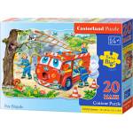Castorland Пъзел Castorland от 20 XXL части - Пожарникари спасяват коте (C-02146) - baby