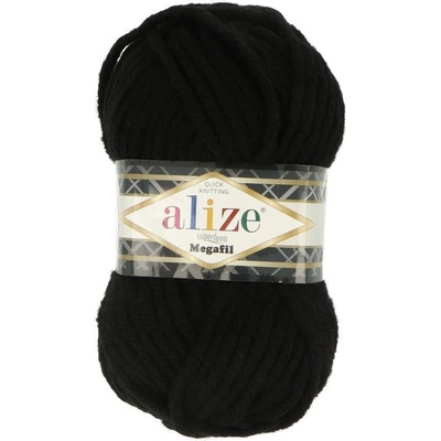 Alize Superlana Megafil 60 čierna