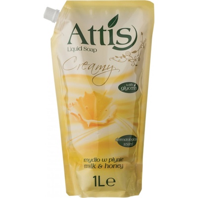 Attis Mlieko med tekuté mydlo náplň 1000 ml