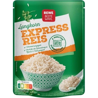 Rewe Best Choice Express Dlouhozrnná rýže 250 g