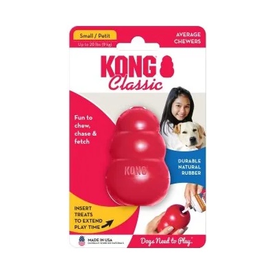 KONG CLASSIC Small - играчка за куче от гума - САЩ - T3E