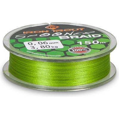Iron Trout šňůra Spooner Braid 150m 0,05mm zelená