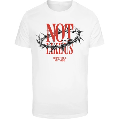 Mister Tee Тениска Crown Of Thorns Tee white XXLUB-MT3618-00220 - Тъмносив, размер 5XL