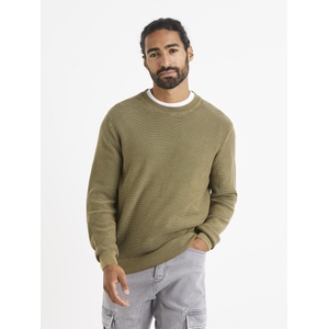Celio Основен пуловер в цвят каки Celio Vecold Celio | Zelen | МЪЖЕ | S