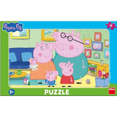 Dino - Puzzle Peppa in the living room - 1 - 39 piese
