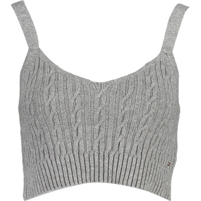 Tommy Hilfiger Дамски топ tommy hilfiger, Цвят Сив (ww0ww39011_53ea373_grigio01n)