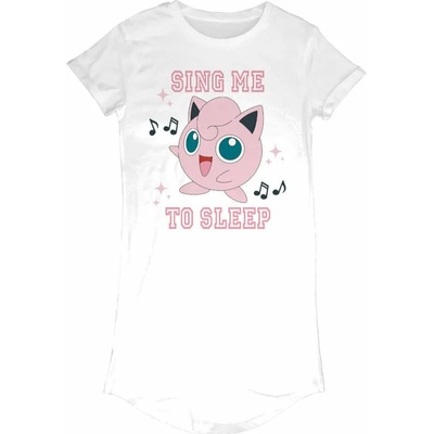 Pokémon Sing Meo Sleep White L Дамски Риза (POK02034ADWLL)