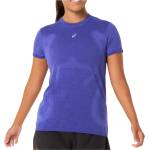 Asics Дамска тениска Asics Women's Road Seamless S/S Top Running shirt - Cobalt Burst / Eggplant (916-5455-0112)