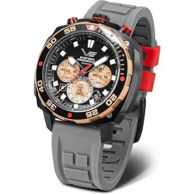 Vostok Europe VK67/650E721 Šedý silikonový řemínek