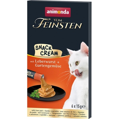 Animonda Vom Feinsten Adult Snack Cream jitrnice a zahradní zelenina 24 x 15 g