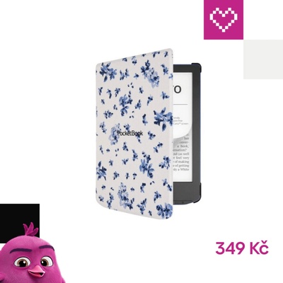 PocketBook pouzdro Shell pro PB 629 634 H-S-634-F-WW flower – Zboží Živě