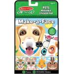 Melissa & Doug - Стикери за многократна употреба - Направи лица - Домашни любимци