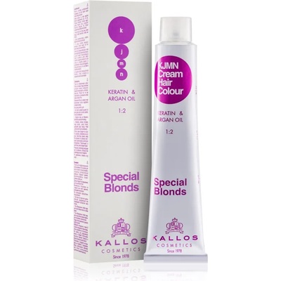 Kallos KJMN Professional Cream Hair Colour Keratin & Argan Oil боя за коса цвят 12.013 Special Ultra Beige Blond 100ml