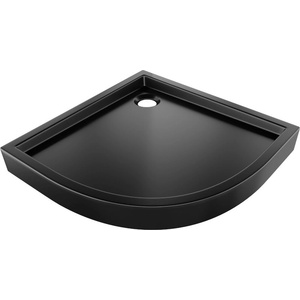 Mexen Flow+ полукръгъл душ корито 100 x 100 см, черен мат - 46Q701010H (46Q701010H)