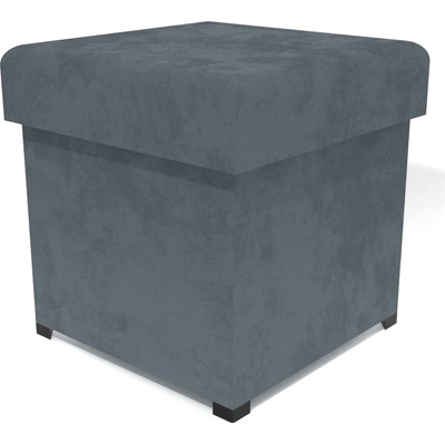 Nábytek Králík Taburet 40 x 40 cm čalouněný šedý – Zboží Dáma