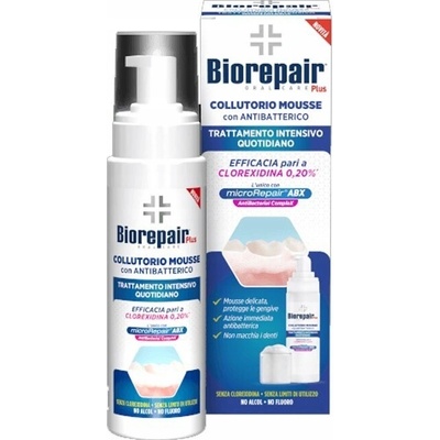 Biorepair Plus Collutorio Mousse proti zubnému povlaku 200 ml