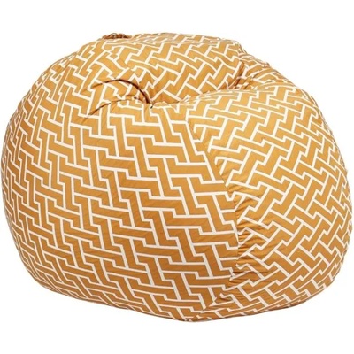 Pufrelax Барбарон 600л. King Size, Zippity Orange, Перящ се калъф, Пълнеж с микс от мемори пяна и дунапрен, Гама Premium