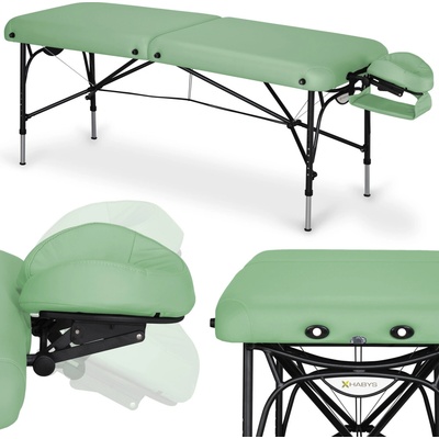 HABYS Hliníkový masážny stôl Smart Alu 70 cm - zelený